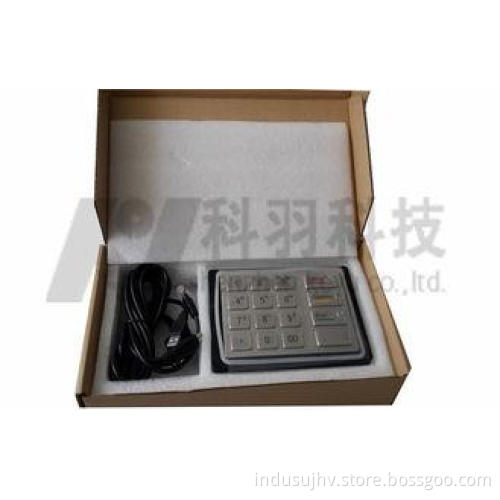 PCI 1.3 ATM Pin Pad Vandal Proof , 16 Key USB Mini Keyboard
